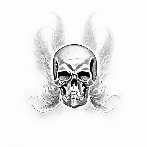 death and peace tattoo design idea