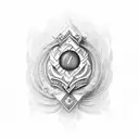 my grandfathers initials "WRP" tattoo design idea