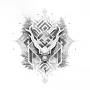 my grandfathers initials "WRP" tattoo design idea