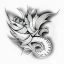 loneliness  tattoo design idea