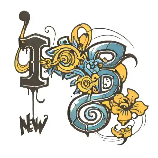 question mark tattoo design idea