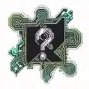 question mark tattoo design idea