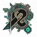 question mark tattoo design idea