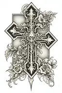 fading cross tattoo tattoo design idea