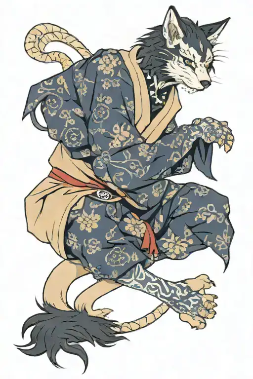 gay furry tattoo design idea