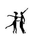 couple dancing tattoo design idea