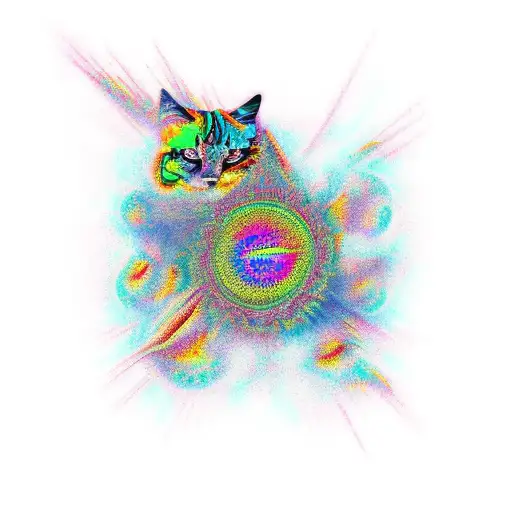 psychedelic  tattoo design idea