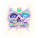 psychedelic  tattoo design idea