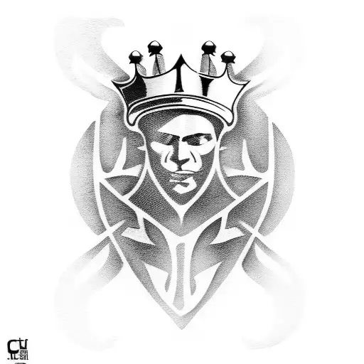 Chess King tattoo design idea