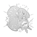 scuba diver  tattoo design idea