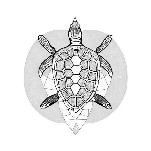 Turtle tattoo design idea