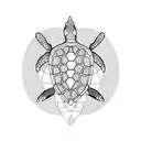 Turtle tattoo design idea
