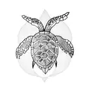 Turtle tattoo design idea