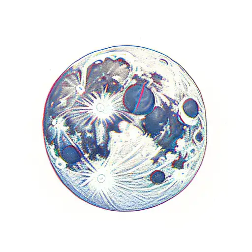 dark moon, moon eclipse  tattoo design idea