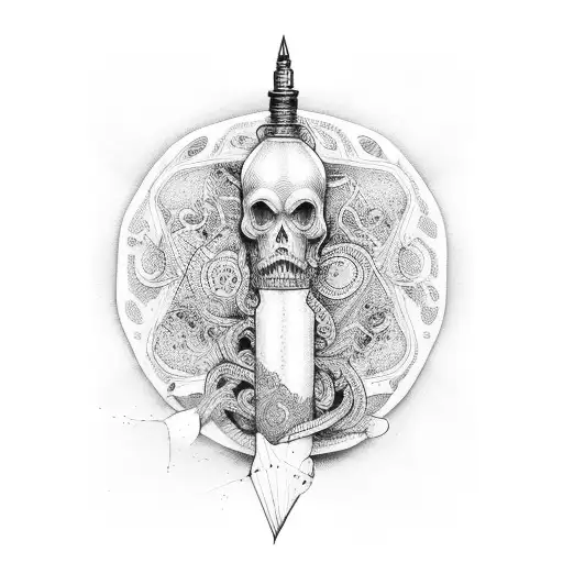 pipe tattoo design idea