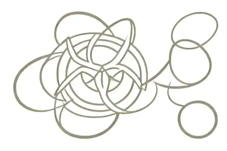 biohazard symbol tattoo design idea