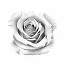 cross stich Rose tattoo design idea