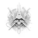 adrenaline structural formula chemical tattoo design idea