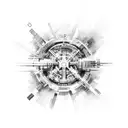 adrenaline structural formula chemical tattoo design idea