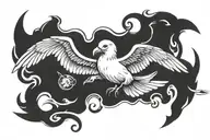 Albatross with open wings tattoo design idea