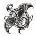 breaking free from addiction recovery symbol tattoo design idea