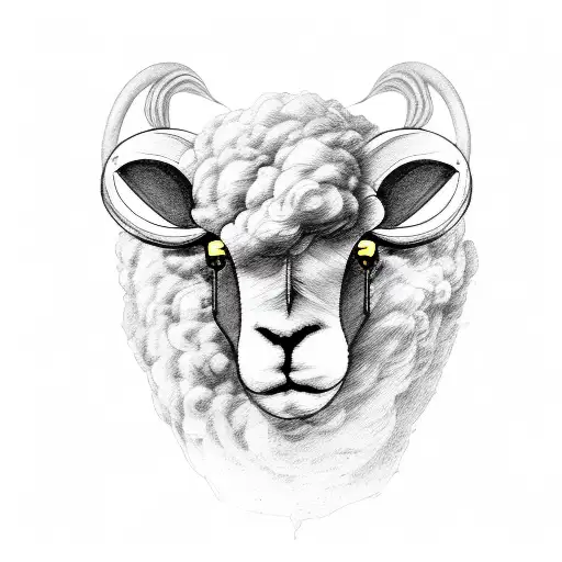 black sheep tattoo design idea