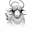 black sheep tattoo design idea