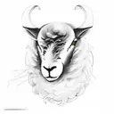black sheep tattoo design idea
