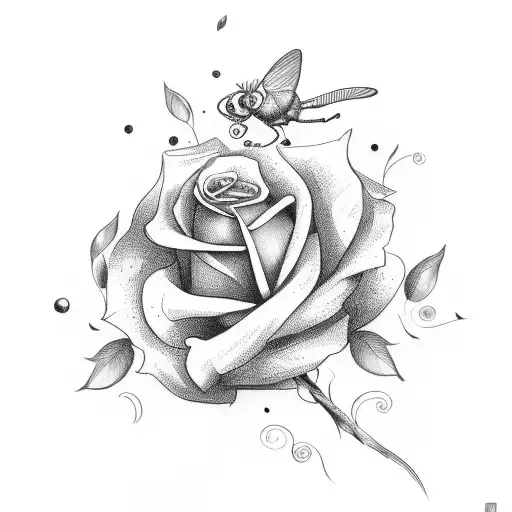 Rosas y mariposas  tattoo design idea