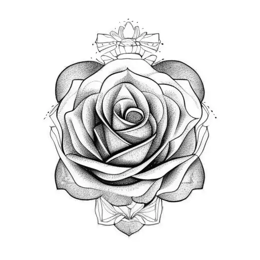 Rosas y mariposas  tattoo design idea
