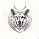 shepherd staff tattoo design idea