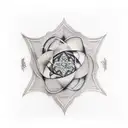 shepherd staff tattoo design idea