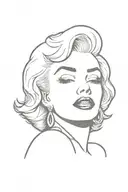 Marilyn Monroe tattoo design idea