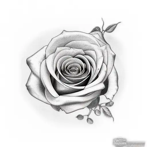 relog con rosas y brujula tattoo design idea