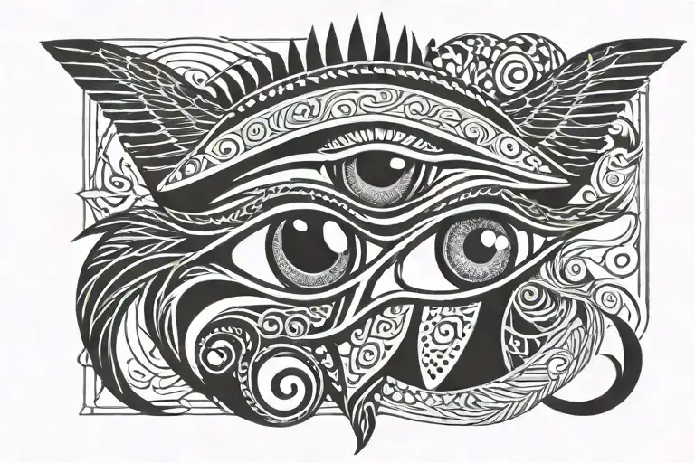 eyes of Horus tattoo design idea