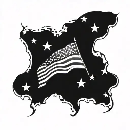 american patriotic tattoo design idea