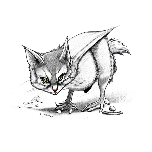 little red robing hood  tattoo design idea