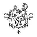 simple, decisiveness, Incisiveness,Anchor, creativity, activation, pioneer  tattoo design idea