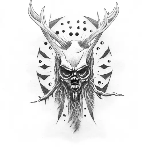 wendigo tattoo design idea