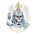 Hanuman tattoo design idea