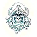 Hanuman tattoo design idea