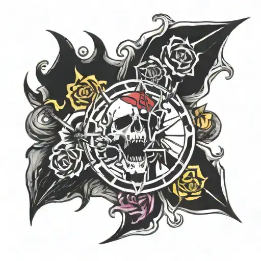 chaos and anarchy  tattoo design idea