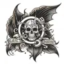 chaos and anarchy  tattoo design idea