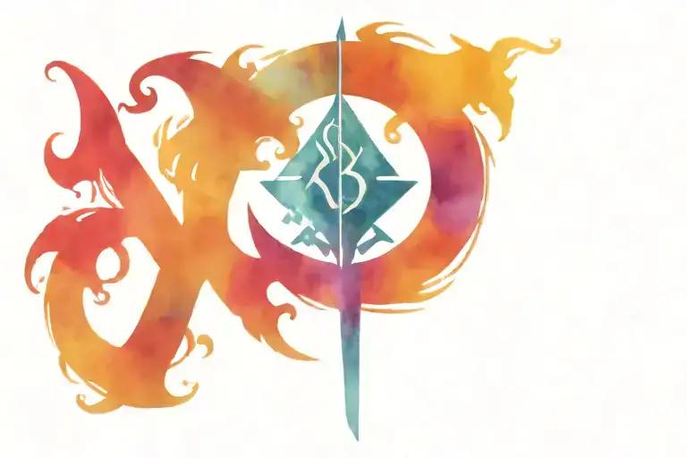 Norse god tattoo design idea