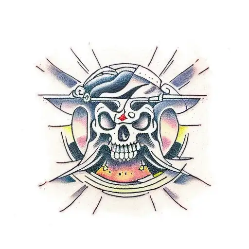 ascetic hedonic Lucretius tattoo design idea