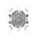 cyber tribal sigil  tattoo design idea