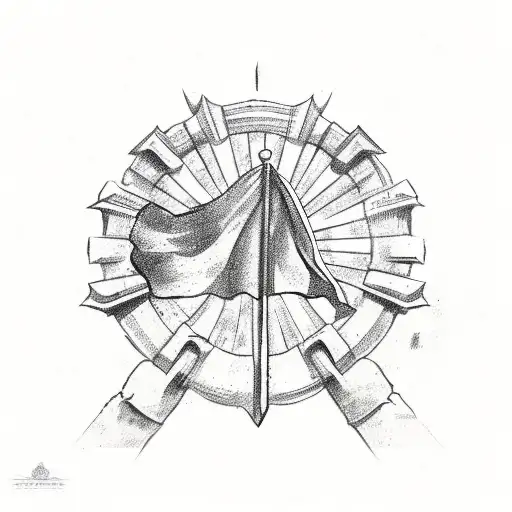 greek flag tattoo design idea