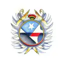 greek flag tattoo design idea