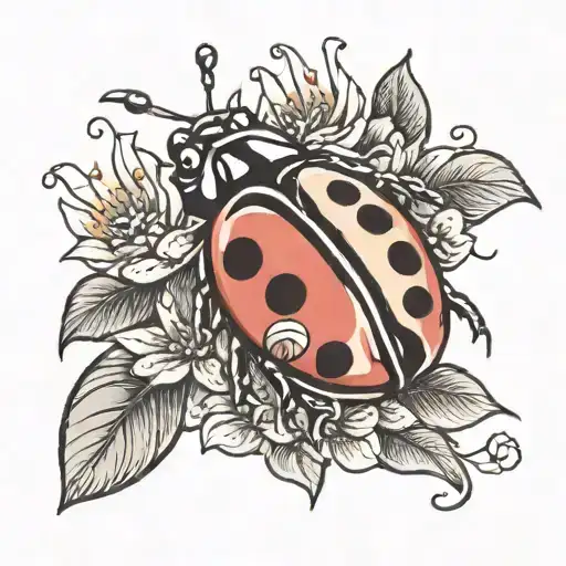ladybug with date tattoo tattoo design idea