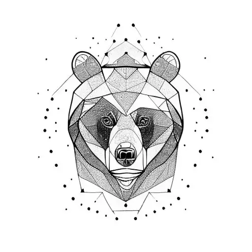 Bear tattoo design idea